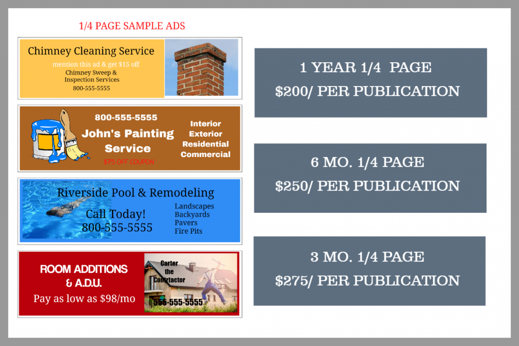 Canyon Crest Guide coupon newspaper quarter page prices